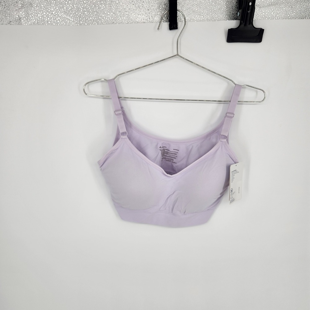 Jockey Seamfree Back Smoothing Bralette Lavender Purple Sewn-In Pads XL